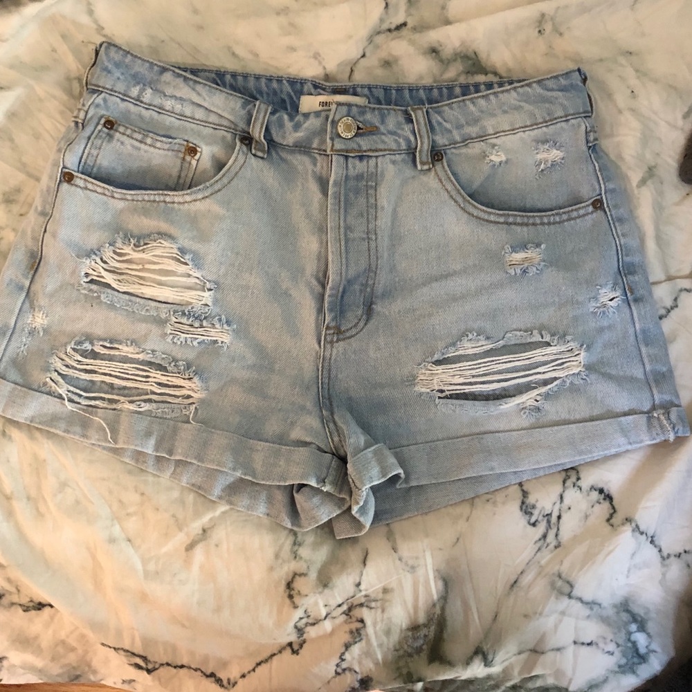 High Waisted Jean Shorts